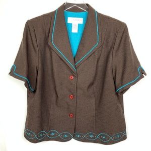 20W Sag Harbor Brown Pant Suit 21-62068